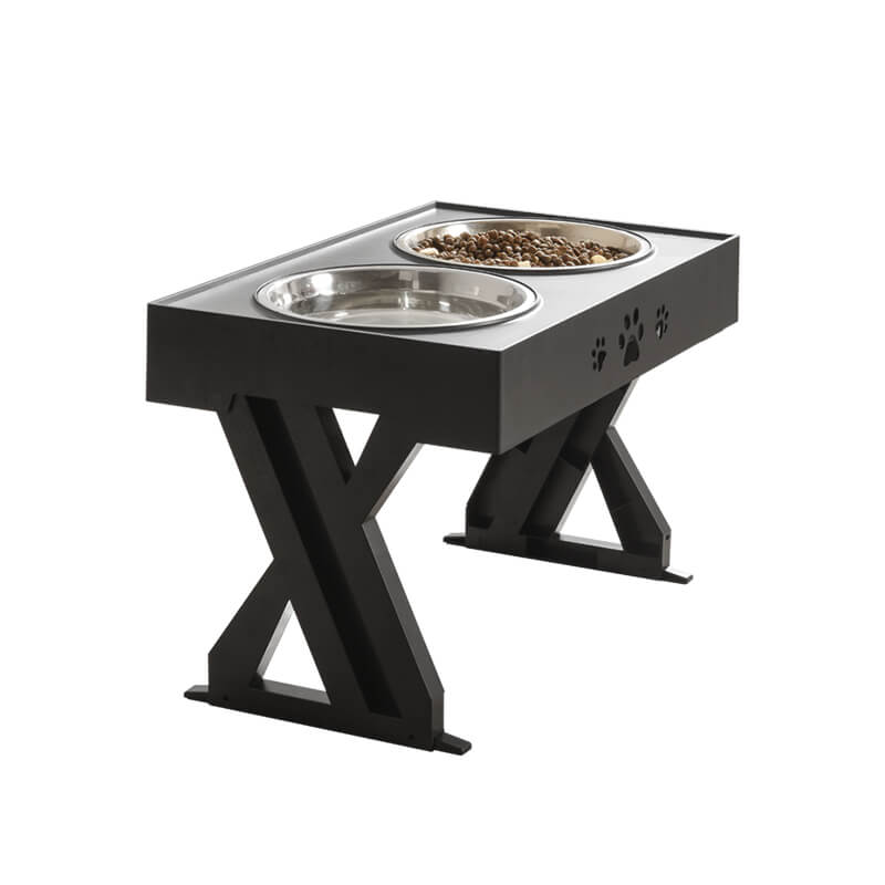 Adjustable Height Elevated Dog Bowls for Small, Medium & Large Dogs, Raised Spill-Proof Food & Water Feeder Stand, Ergonomic for Puppies to Seniors