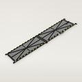 Black folding steel dog ramp with mesh deck and yellow reflective strips, 20 in version