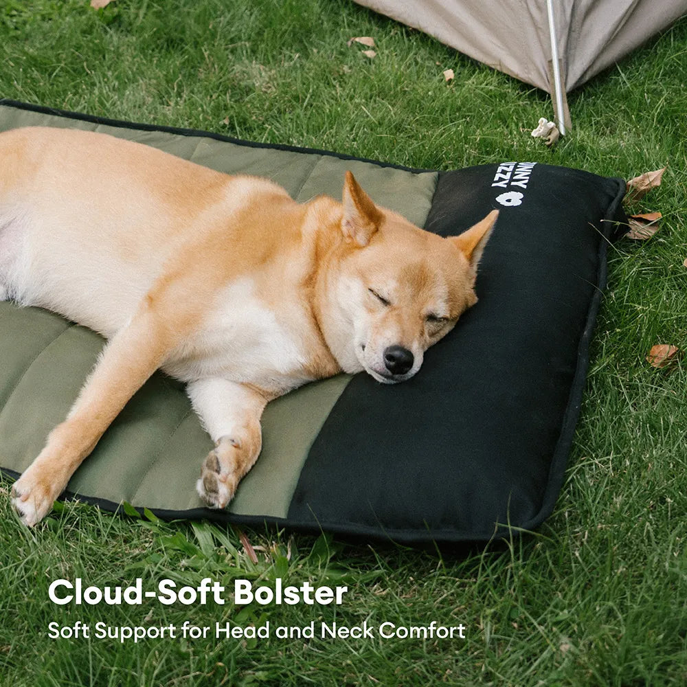 Foldable Elevated Dog Bed with Waterproof Mat for Small, Medium & Large Dogs, Portable Raised Cot Set with Breathable Mesh for Camping, Travel & Patios