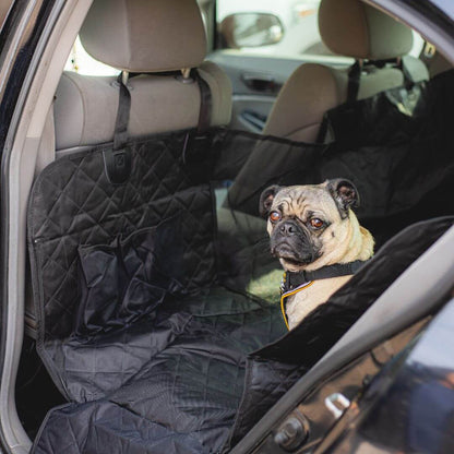 Waterproof Car Seat Cover for Dogs, Non-Slip Pet Back Seat Protector with Adjustable Straps & Storage Pockets, for Cars, Trucks & SUVs, Easy to Clean