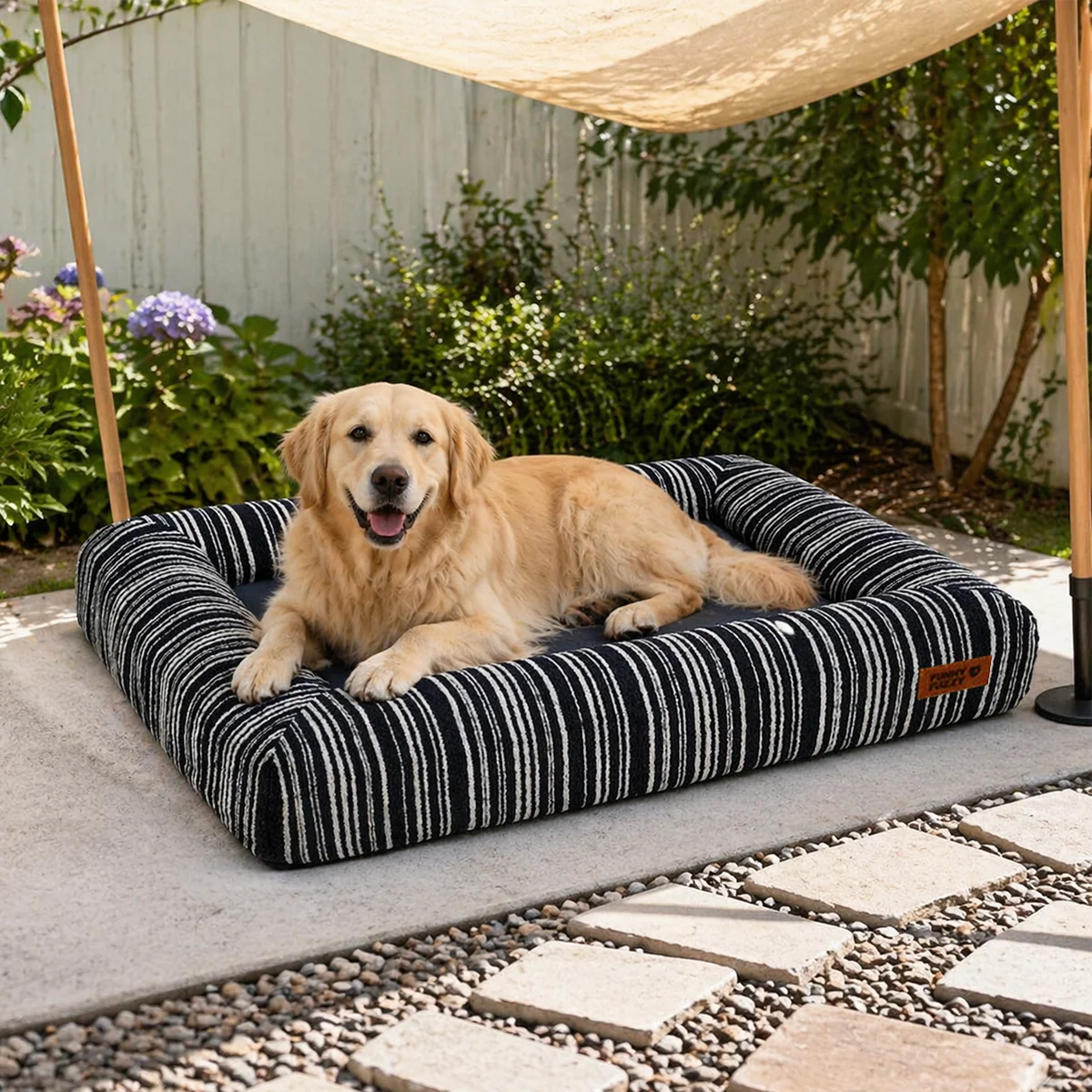 Orthopedic Dog Bed for Small, Medium & Large Dogs, Memory Foam Bolster Sofa Pet Bed, Washable Cover, Non-Slip Bottom, for Sleeping, Crates & Couches