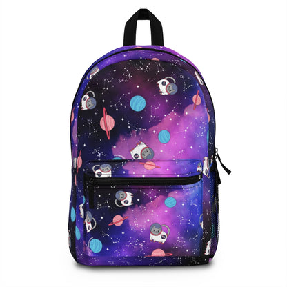 Cosmic Galaxy Cat Backpack for Students & Cat Lovers, Waterproof Bookbag with 15 Inch Laptop Sleeve, Padded Straps & 4 Pockets, for School & Travel