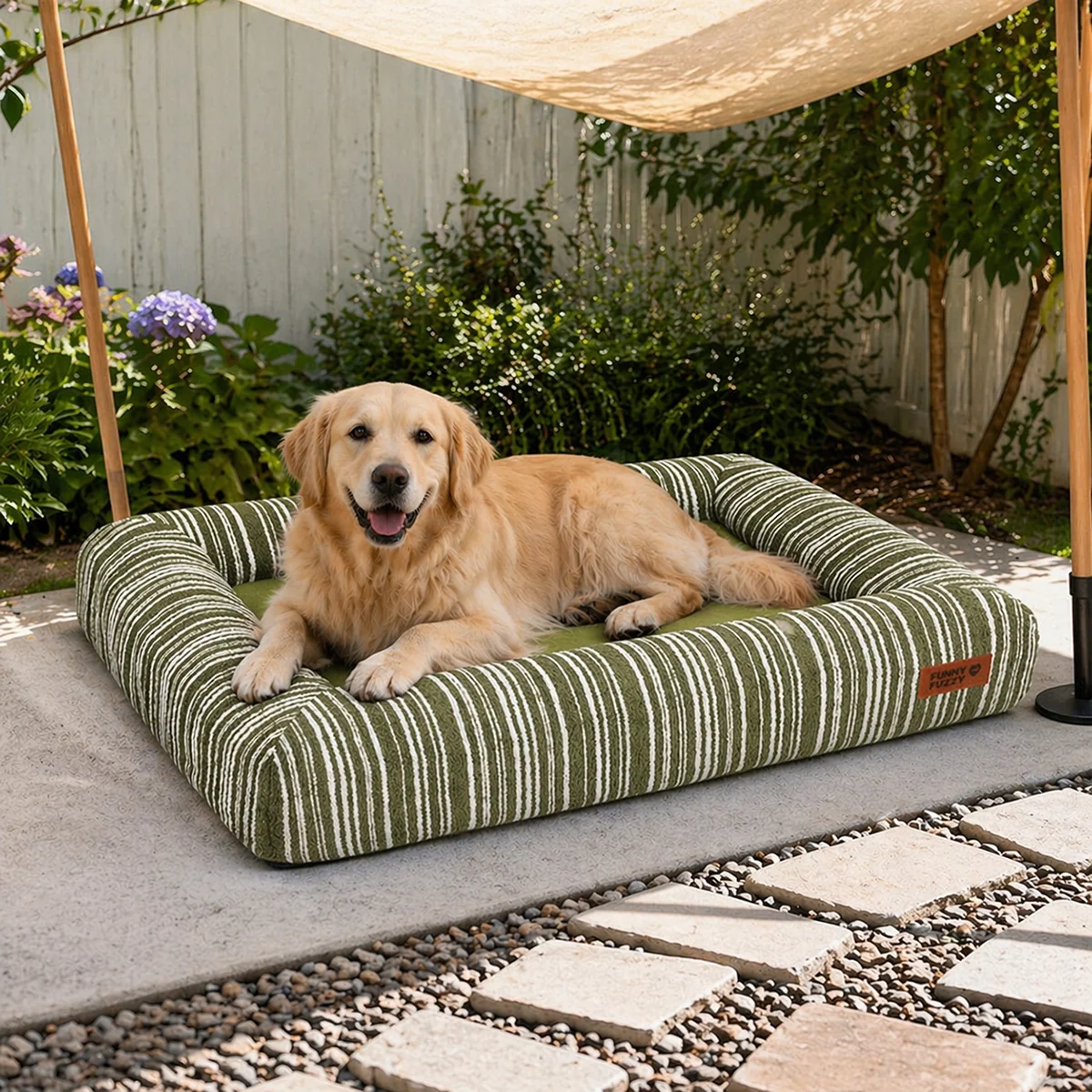 Orthopedic Dog Bed for Small, Medium & Large Dogs, Memory Foam Bolster Sofa Pet Bed, Washable Cover, Non-Slip Bottom, for Sleeping, Crates & Couches