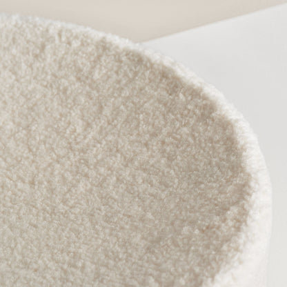 Modern Cat Bed Cushion for Indoor Cats & Kittens, Sculpted Foam Nest with Soft Faux Shearling Cover, for Napping, Lounging, Bedrooms & Sunny Spots