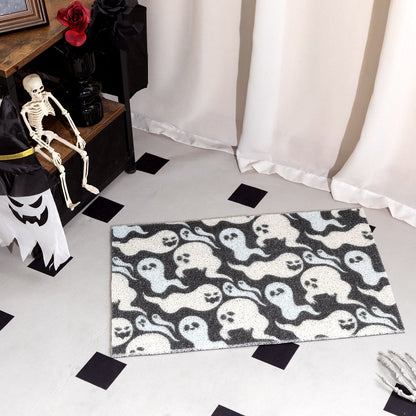 Gothic Cat Litter Mat for Indoor Cats, Litter Trapping Waterproof Non-Slip PVC Rug, Easy Clean Paw-Friendly Mat for Litter Boxes & Bathrooms