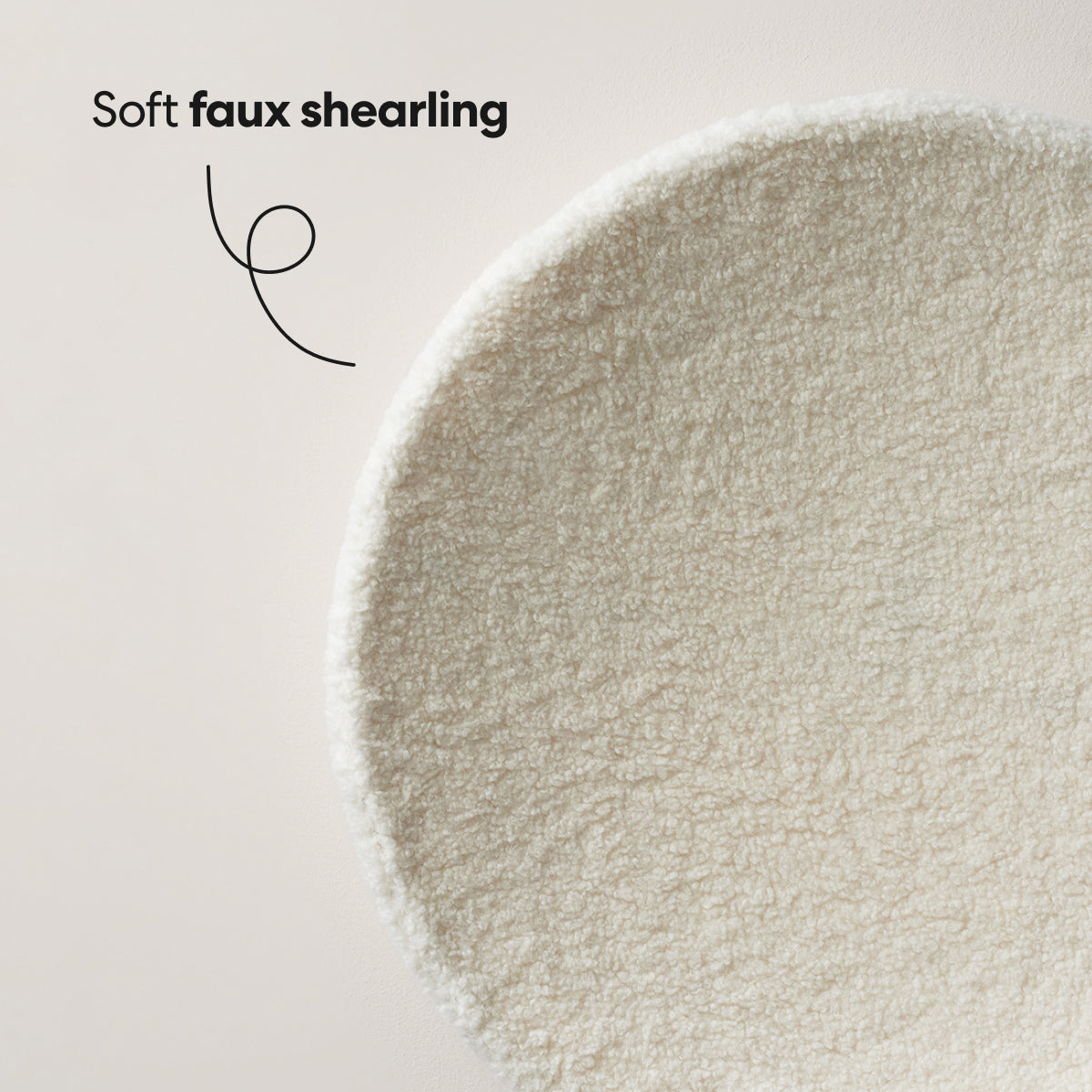 Modern Cat Bed Cushion for Indoor Cats & Kittens, Sculpted Foam Nest with Soft Faux Shearling Cover, for Napping, Lounging, Bedrooms & Sunny Spots