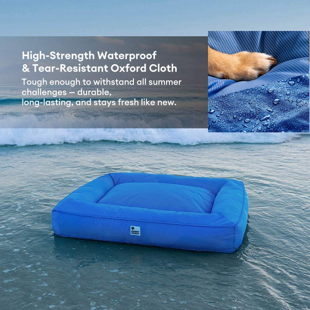 Waterproof Orthopedic Dog Bed for Large & Medium Dogs, Scratch-Resistant Surround Bolster Pet Bed, Washable, Non-Slip, for Indoor, Patio & Crates