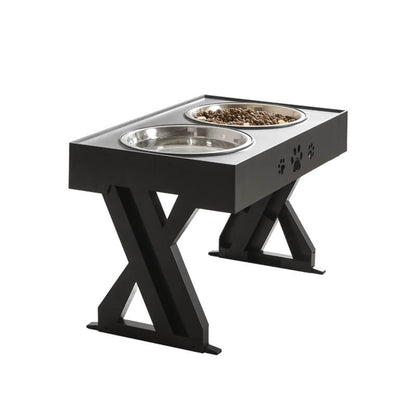 Adjustable Height Elevated Dog Bowls for Small, Medium & Large Dogs, Raised Spill-Proof Food & Water Feeder Stand, Ergonomic for Puppies to Seniors