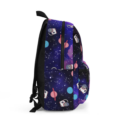 Cosmic Galaxy Cat Backpack for Students & Cat Lovers, Waterproof Bookbag with 15 Inch Laptop Sleeve, Padded Straps & 4 Pockets, for School & Travel