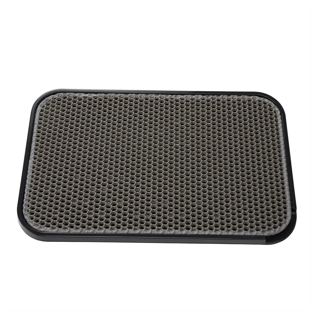 Waterproof Cat Litter Mat, Double Layer Litter Trapping Mat for Litter Boxes, Soft on Paws, Easy to Clean, for Kitchens, Bathrooms & Laundry Rooms