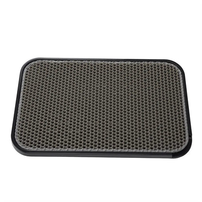 Waterproof Cat Litter Mat, Double Layer Litter Trapping Mat for Litter Boxes, Soft on Paws, Easy to Clean, for Kitchens, Bathrooms & Laundry Rooms