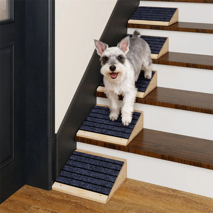 Anti-Slip Dog Stairs for Small & Large Dogs, Portable Pet Steps for Bed, Couch & Sofa, Lightweight Indoor Dog Staircase for Senior Pets & Puppies