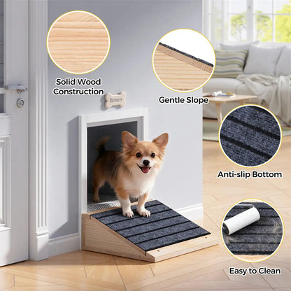 Anti-Slip Dog Stairs for Small & Large Dogs, Portable Pet Steps for Bed, Couch & Sofa, Lightweight Indoor Dog Staircase for Senior Pets & Puppies