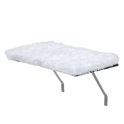 Cat Window Perch Bed for Indoor Cats, Cushioned Sunny Seat with Sturdy Metal Frame, Removable Washable Plush Cover, for Sunbathing, Bird Watching & Naps