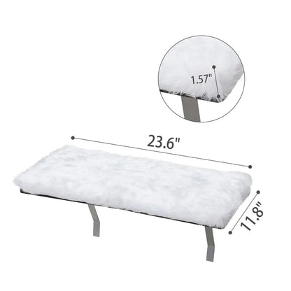 Cat Window Perch Bed for Indoor Cats, Cushioned Sunny Seat with Sturdy Metal Frame, Removable Washable Plush Cover, for Sunbathing, Bird Watching & Naps