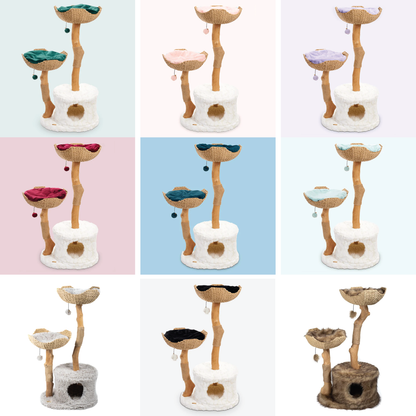 Replacement Cat Tree Cushion Pad for Perches, Towers & Wooden Cat Beds, Soft Custom Comfort Upgrade for Lounging, Napping & Matching Home Decor