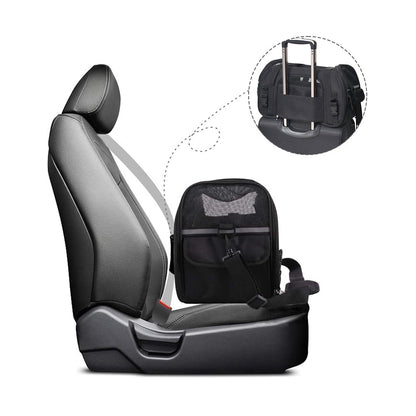 Portable Soft Pet Carrier for Kittens, Puppies & Small Dogs, Airline Underseat Cat Travel Bag with Mesh Panels & Seat Belt Loop, for Flights & Cars