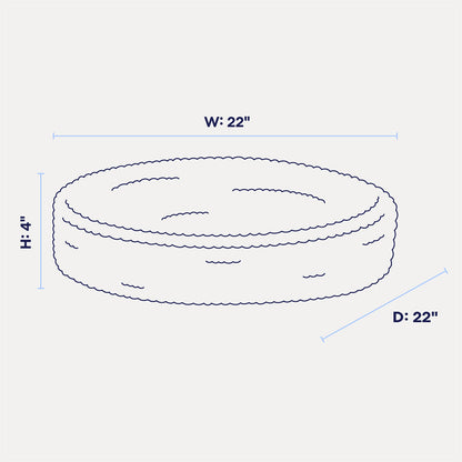 Modern Cat Bed Cushion for Indoor Cats & Kittens, Sculpted Foam Nest with Soft Faux Shearling Cover, for Napping, Lounging, Bedrooms & Sunny Spots