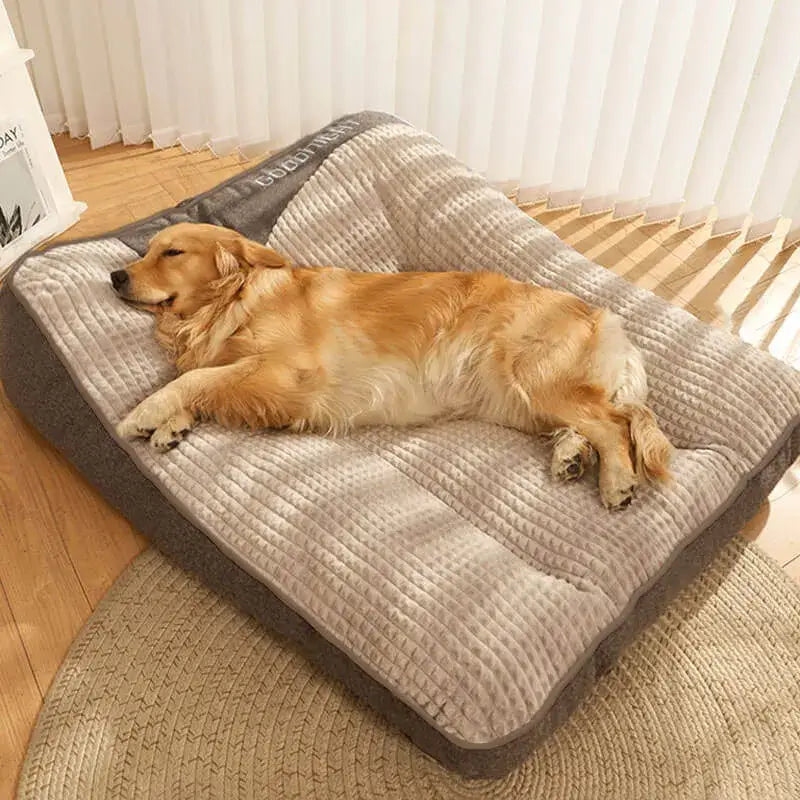 Washable Calming Dog Bed Cushion for Small, Medium & Large Dogs, Soft Plush Flat Pet Mattress Pad, for Crates, Kennels, Floors & Couches