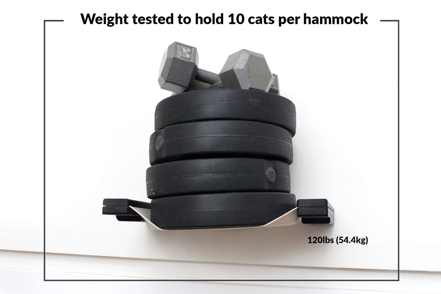 Double Decker Wall-Mounted Cat Hammock Set for Multi-Cat Homes, Two-Level Hanging Bed with Privacy Wall, Canvas Cat Wall Furniture for Climbing & Naps
